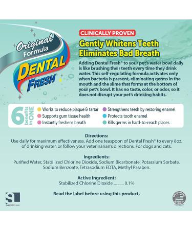 Dental Fresh Water Additive for Dogs - Original Formula 17 oz - Buy Online on SooperMarket.com