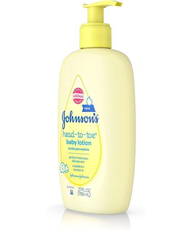 Johnson's Head-to-Toe Baby Lotion 27oz - Gentle Moisturizing Formula - Buy Online on SooperMarket.com