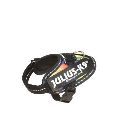 IDC Powerharness Size: 3XS/Baby 1 Rainbow (Faux Leather) Rainbow (Faux Leather) 3XS/Baby 1