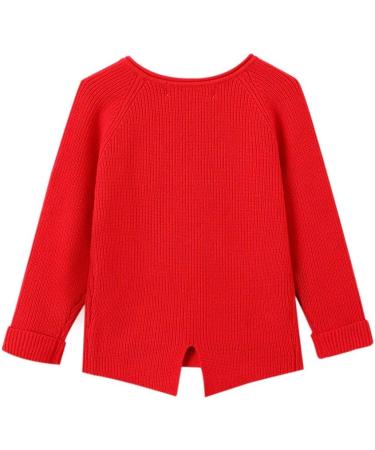 SMILING PINKER Toddler Girls Knit Cardigan Sweater 4Y Red with Pockets - Buy Online on SooperMarket.com