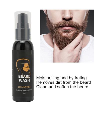 60ml Beard Shampoo - Portable Softening & Cleansing for Men's Beard Care | International Shipping - Buy Online on SooperMarket.com