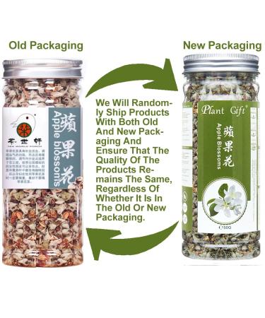 Organic Apple Blossom Flower Tea - Anti-Acne & Freckles | 50g Dried Loose Tea - Buy Online on SooperMarket.com