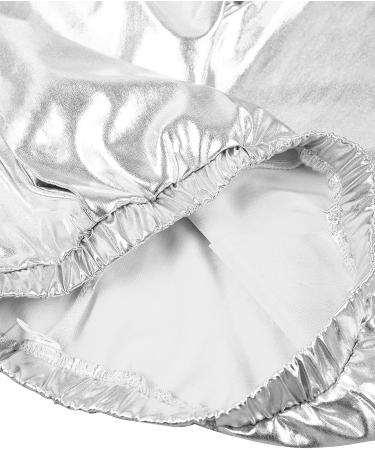 Zdhoor Kids Metallic Dance Harem Pants - Silver, 8 Years | Modern Hip Hop Street Dancewear - Buy Online on SooperMarket.com