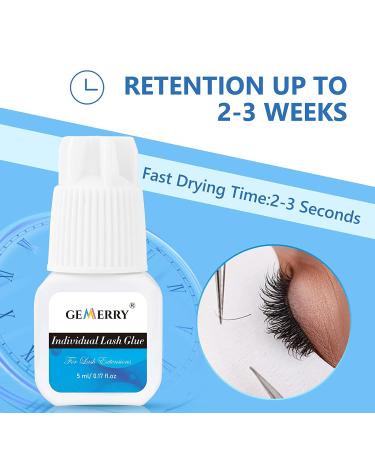 5ML Individual Lash Glue for Cluster Extensions Long Lasting Black Adhesive - Buy Online on SooperMarket.com