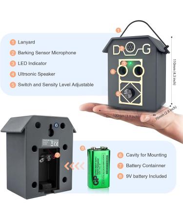 Antibell for Dogs - Ultrasound Anti-Barking Device with 3 Frequency Levels | Safe Training Collar for Small & Large Dogs | 50ft Range | Indoor & Outdoor Use - Buy Online on SooperMarket.com