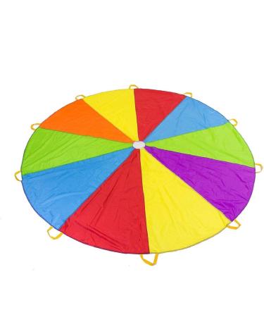 Play Platoon Parachute 10 Foot for Kids with 10 Handles Play Parachute - Multicolored Parachute