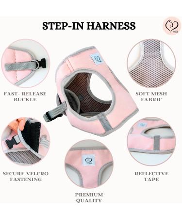 Buy Belffy Cat Dishes & Leash Set - Automatic Leash for Cats Kittens & Dogs - Stylish Pink Jacket for All Pets - Buy Online on SooperMarket.com