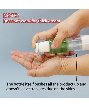 LONGWAY 4 Oz Clear Airless Cosmetic Travel Pump Bottle - Pack of 6 | Refillable Shampoo & Foundation Dispenser Containers - Buy Online on SooperMarket.com