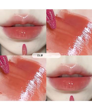 5pcs Mirror Water Lip Gloss Set - Cute Bear Jelly Lipstick Moisturizing Long Lasting Korean Style Liquid Lipstick Multicolor Hydrating Lip Stain Gift Set - Buy Online on SooperMarket.com