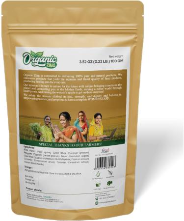 Organic Zing Organic Garam Masala - a Versatile Indian Blend of Spices and Herbs | USDA Certified | Seasoning Blend | Vegan | Preservative Free | Product of India - 100g - Buy Online on SooperMarket.com
