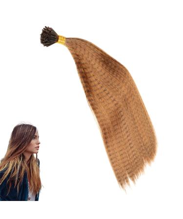 prinfantasy Hair Extensions Synthetic Hair Extension for Women Feather False Hair Fashion Hairpieces Cosplay Party Hair Accessories BZ240 GBBZ240 16 inch