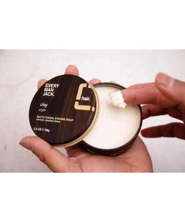 Every Man Jack Mens Hair Styling Clay - Medium Hold Matte Finish - 3.4oz - Buy Online on SooperMarket.com