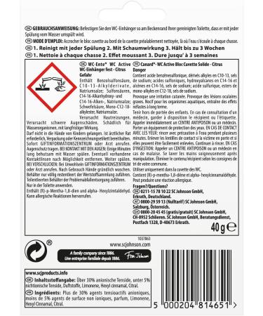 WC-Ente WC Active Hanger Starter - Citrus Freshness 1-Pack (40g) for International Shipping - Buy Online on SooperMarket.com