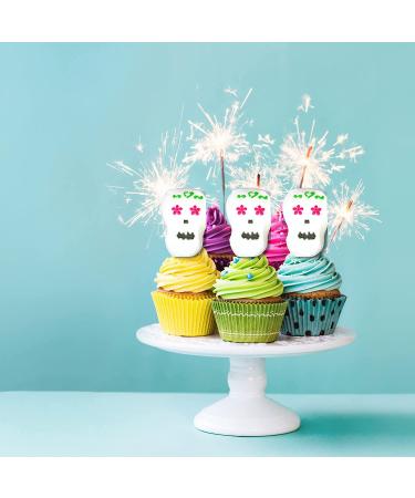 3 Packs Halloween Peeps Marshmallow Candy - Festive Sugar Skulls Party Favors for Baking DIY - 9 Pieces Per Pack - Buy Online on SooperMarket.com