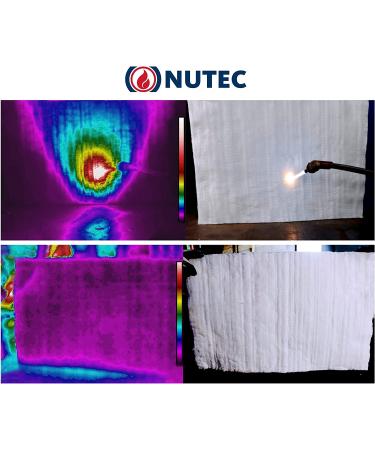 Nutec MaxWool Ceramic Fiber Insulating Blanket 1/2 x 8 x 10 - High Temp 2400F, Lightweight, Durable | 8# Density - Buy Online on SooperMarket.com