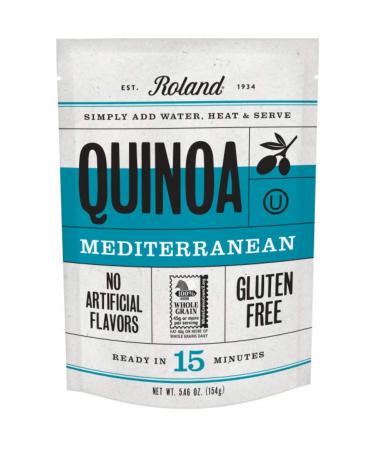Roland Foods Mediterranean Seasoned Quinoa, Gluten Free, Specialty Imported Food, 5.46 Ounce (Pack of 6) Mediterranean 5.46 Ounce (Pack of 6)