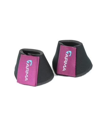 Shires Arma Neoprene Over Reach Boots - Plum Plum Cob