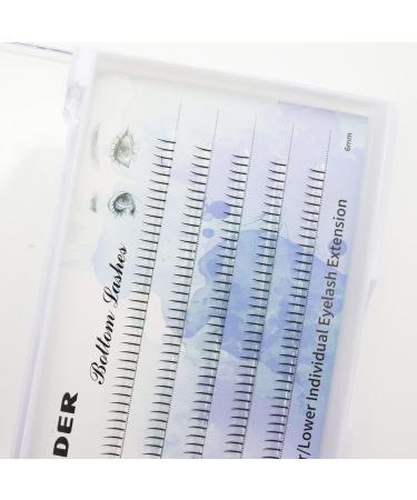 DAODER 6mm Bottom Lashes Extension Kit with Glue & Applicator - 200pcs (Fairy Bottom Lashes) - Buy Online on SooperMarket.com