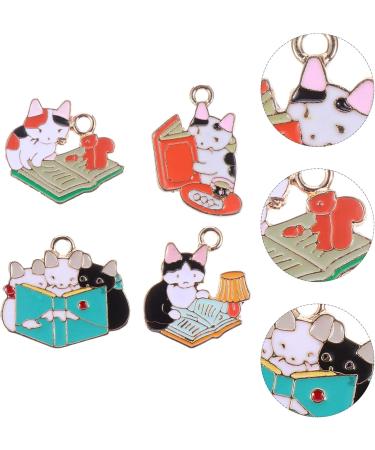 Valiclud 20 Pieces Metal Cat Charms - Enamel Cat Design Alloy Animal Trailer Charms for DIY Jewelry - Buy Online on SooperMarket.com