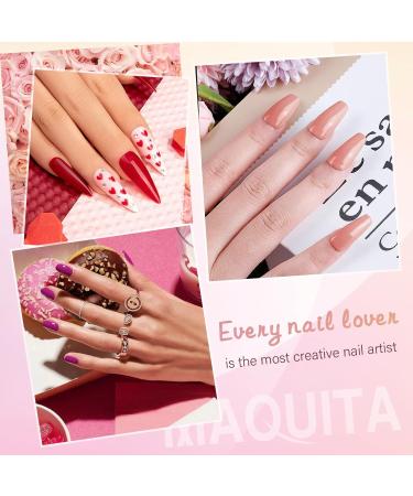 MAQUITA Gel Nail Polish Set with 48w Lamp Starter Kit - 17 Colorus Nail Salon Set - with No Wipe Glossy & Matte Top Coat and Base Coat - DIY Manicure Tool Gift for Beginners at Home - Buy Online on SooperMarket.com