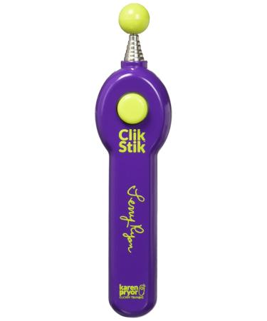 Karen Pryor Clicker Training Terry Ryan Clik Stik for Pet Training Purple