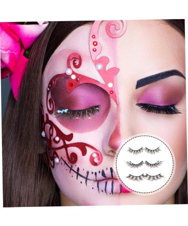 Didiseaon Short False Eyelashes 3 Pairs Halloween Decor False Lashes Fake Eyelashes Makeup Supplies Wispy Eyelashes Makeup Tools for Women Fake Lashes Natural Slim Chemical Fiber Set - Buy Online on SooperMarket.com