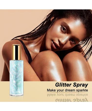 Buy Body Glitter Spray & Quick Dry Face Glitter Gel - Blue Shimmer for Stage Makeup & Body Highlight | International Shipping Available - Buy Online on SooperMarket.com