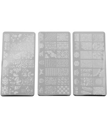 Flower Forest Nail Stamping Plate Set for DIY Nail Art - Professional Image Templates for French Manicure at Home Salon - Buy Online on SooperMarket.com