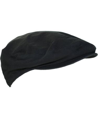 Ted & Jack Large Black Solid Cotton/Polyester Newsboy Cap - Street Easy Traditional Style - Buy Online on SooperMarket.com