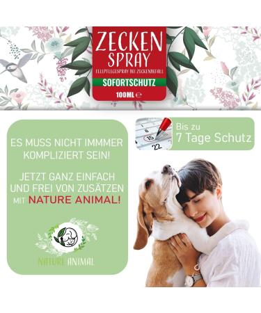 Buy Nature Animal Tick Protection Spray for Dogs & Cats - Natural & Highly Effective Tick Defense - Buy Online on SooperMarket.com