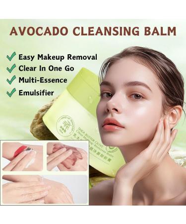 Trendyfave Avocado Cleansing Balm Shea Butter Olive Make up Remover Balm Makeup Cleansing Balm Deep Cleansing Makeup Remover Deep Cleansing Oil for Eye Lip and Face Travel Size (100g) - Buy Online on SooperMarket.com