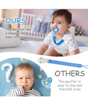 Jomewory Pacifier Holder | Durable & Soft Paci Clips | Ideal Infant Birthday Gift for Girls | Washable & Easy to Use - Buy Online on SooperMarket.com