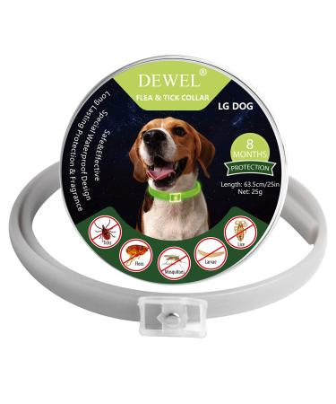 Dewel shining tick collar for dogs tick collar light band dog adjustable flea and ticks Prevention collars waterproof flea neck tape against vermin 63.5cm XL