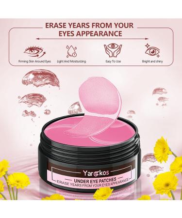 60 Pcs Pink Under Eye Patches 30 Pairs Women Undereye Mask for Puffy Eyes Dark Circles Treatment Beauty Skin Care Products Men Collagen Gel Pads Hydrating for Eye Bags Puffiness Wrinkle 1 count (Pack of 1) - Buy Online on SooperMarket.com