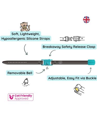 Kittyrama Cat & Kitten Neck Bands | As Seen in Vogue | Vet Approved Breakaway Hypoallergenic | Explore Stylish Havana & More - Buy Online on SooperMarket.com