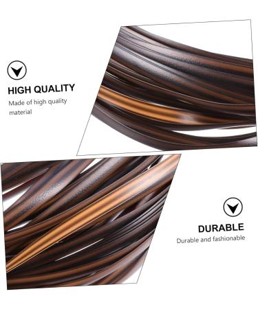 Yardenfun Pe Flat Rattan Plastic Baskets Rattan Furniture Repair Material Rattan Furniture Weaving Material or Brown 1X6000CM - Buy Online on SooperMarket.com