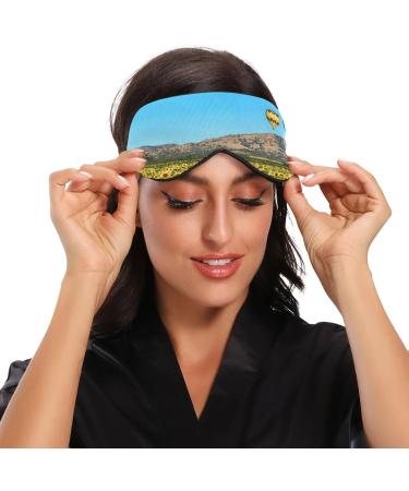 WELLDAY Sunflower Balloon Sleep Mask - Adjustable Night Eye Shade for Men and Women - Buy Online on SooperMarket.com