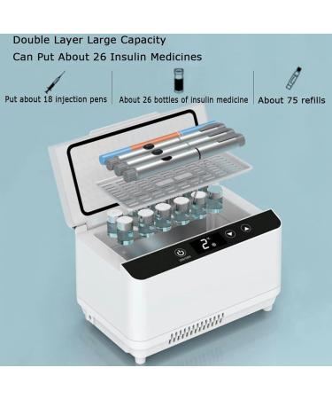Insulin Refrigerator Freezer Insulin Refrigerator Portable Suitcase Diabetes Patient Travel Thermostatic Drug Supplies Refrigerator 3battery - Buy Online on SooperMarket.com