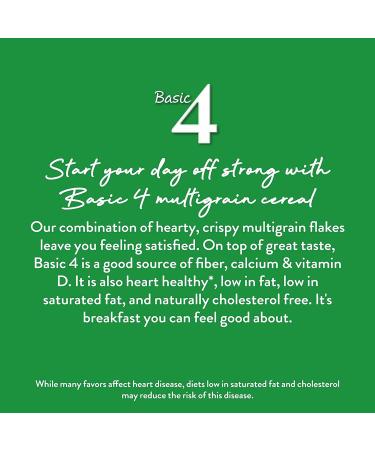 Basic 4 Multigrain Breakfast Cereal - Family Size 19.8 oz (Pack of 6) | High Fiber & Nutritious - Buy Online on SooperMarket.com