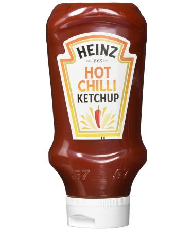 Heinz Hot Chili Ketchup ketchup with chilli flavour in upside down bottle 10 x 500 ml