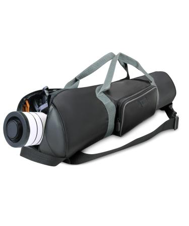USA Gear Refractor Telescope Case Bag - Holds Telescopes/Tripod 21 to 35 inches - Adjustable Extension, Storage Pocket, and Strap - Compatible with ToyerBee, Gskyer, Celestron Telescope Bag, etc.