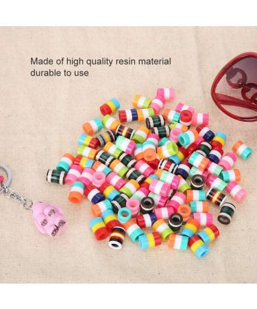Hair Braid Beads Hair Accessories Colorful Braiding Beads Resin Beads for Decorating Hair African Style Hair Beads100pcs / set - Buy Online on SooperMarket.com