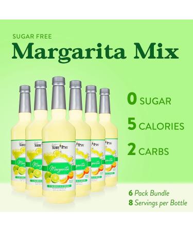 Jordan's Skinny Mixes Sugar-Free Margarita Mix Flavored Cocktail Mixer for Drinks - Fresh Lime Drink Flavoring for Cocktails & Mocktails - Low Calorie Gluten-Free Keto Friendly - 946.35 ml - Pack of 6 - Buy Online on SooperMarket.com