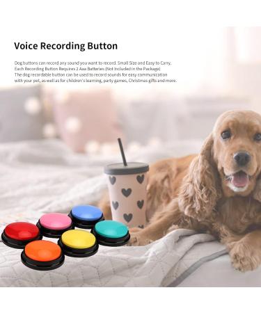 6 Pack Multicolored Language Recording Buttons - 30-Second Describable Pet Training & Creative Learning Gifts for Kids & Office Fun - Buy Online on SooperMarket.com