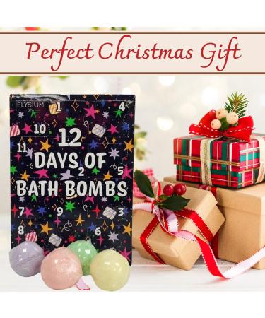 Bath Bomb Advent Calendar 2024-12 Days of Bath Bomb with Cute Headband - Christmas Gifts for Women Bath Bombs Gift Set Bath Gift Set Pamper Gifts for Women & Kids - Buy Online on SooperMarket.com