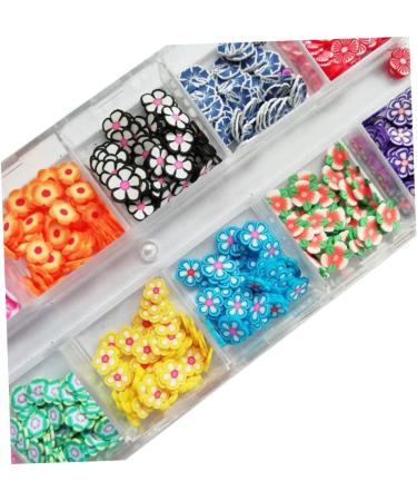 Healeved 2 Boxes 12 Polymer Clay Sequins Lemon Nail Art Fruit Nail Sequins Nail Decorations for Nail Art Nails Decoration Nail Art Accessories Nail Stickers Soft Pottery 3d The Flowers - Buy Online on SooperMarket.com