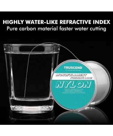 TRUSCEND Clear Monofilament Fishing Line - Strong Invisible Nylon Wire 547yds - 3lb to 42lb Strength - Abrasion Resistant Fishing Thread - Buy Online on SooperMarket.com