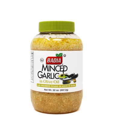 Badia Minced Garlic in Olive Oil, 32 Ounce (Pack of 6)