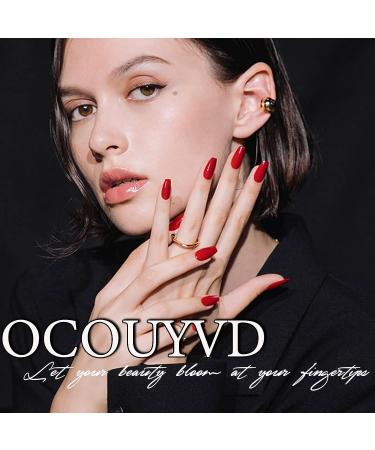 Medium Square French Tip Press on Nails with Fall Leaf Design - Glitter Acrylic False Nails for Women - Style 1 - Buy Online on SooperMarket.com