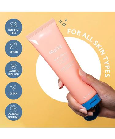 Nuria Defend Face Exfoliator - Gentle Exfoliating Scrub (120mL) | Non-Microbead Formula for Men & Women - Skin Care Essential - Buy Online on SooperMarket.com